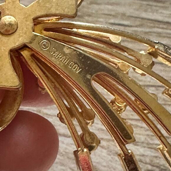 BOGO FREE Sarah Coventry Dynasty Bow Ribbon Brooch Clip for scarf or shoe - Picture 6 of 6